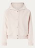 Elmy sweatvest met capuchon en steekzakken - Oudroze