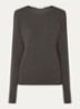 Lucia longsleeve met ronde hals - Antraciet