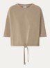 Tess top met ronde hals - Lichtbruin