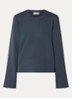 MSCHAgatha East fijngebreide pullover met ronde hals - Indigo