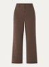 MSCHMacy Michelle high waist straight fit pantalon met steekzakken - Bruin