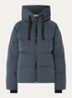 MSCHPavinaria puffer jack met steekzakken en capuchon - Staalblauw