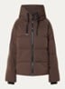 MSCHPavinaria puffer jack met steekzakken en capuchon - Bruin