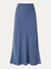 MSCHViana maxi rok in linnenblend - Blauw