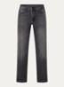 35 The Louis high waist wide leg jeans met steekzakken - Donkergrijs