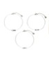 Armbanden set van 3 - Zilver
