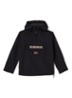 Rainforest anorak met klepzak en waterafstotende coating - Zwart