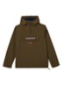 Rainforest anorak met klepzak en waterafstotende coating - Groen