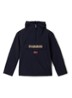 Rainforest anorak met klepzak en waterafstotende coating - Donkerblauw