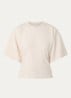 Asha T-shirt met ronde hals - Ivoor