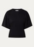 Asha T-shirt met ronde hals - Zwart