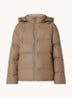 Fox puffer jack met afneembare capuchon - Bruin
