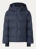 Fox puffer jack met afneembare capuchon - Donkerblauw