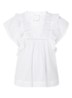 Jayla semi-transparante tuniek met opengewerkte details - Wit