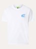 Beach T-shirt met logo- en backprint - Wit