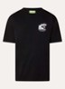 Beach T-shirt met logo- en backprint - Zwart