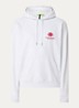 Hoodie met logo- en backprint - Grijsmele