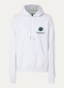 Hoodie met logoborduring - Grijsmele