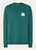 Longsleeve met logo- en backprint - Zeegroen