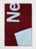 Name sjaal met logoprint 200 x 30 cm - Bordeauxrood