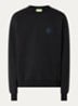 Sweater met logo- en backprint - Zwart
