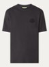 T-shirt met logo- en backprint - Beige