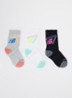 Active sokken 3-pack - Roze