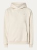 Hoodie met capuchon en logo - Creme