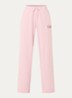Trackside high waist straight fit joggingbroek met logo - Roze