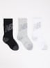 Youth Active Crew sportsokken met logo in 3-pack - Multicolor