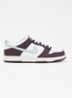 Dunk low sneaker van leer met suède details - Bruin