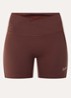 One high waist skinny fit korte trainingsshort met Dri-FIT en logo - Bruin