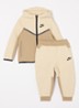 Tech Fleece trainingspak met logo 2-delig - Khaki