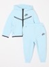 Tech Fleece trainingspak met logo 2-delig - Grijs
