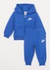 Trainingspak met logoborduring 2-delig - Royalblauw