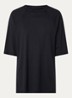 Airy boyfriend oversized T-shirt met stretch - Zwart