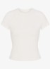 Airy cropped trainings T-shirt met stretch - Wit