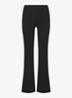 Airy low waist flared fit trainingslegging met logo - Zwart