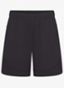 Airy mid waist loose fit korte broek met ritszakken - Zwart