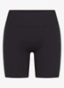 Matte high waist skinny fit korte trainingslegging - Zwart