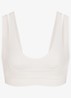 Matte sport bh met light support - Gebroken wit