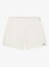 Mid waist straight fit korte broek met logo - Gebroken wit