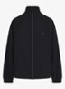 Oversized trackvest met logo en ritszakken - Zwart