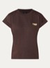 Aleena T-shirt met ronde hals - Donkerbruin