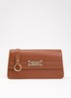 Alinda Chunky schoudertas met afneembare schouderriem - Cognac