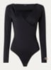 Ariela body top met stretch - Zwart