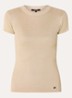 Jofli top met lurex en stretch - Goud