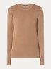 Jolie fijngebreide longsleeve met stretch - Lichtbruin