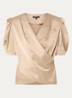 Kransis tuniek met pofmouwen - Khaki