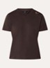 Logo Ring T-shirt met ronde hals - Bruin